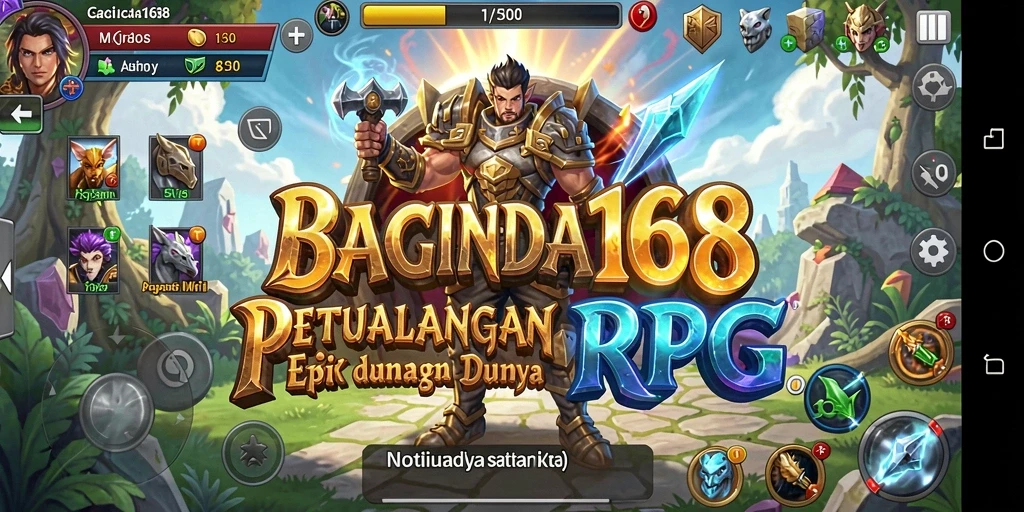 Tampilan gameplay RPG yang mendebarkan di BAGINDA168.