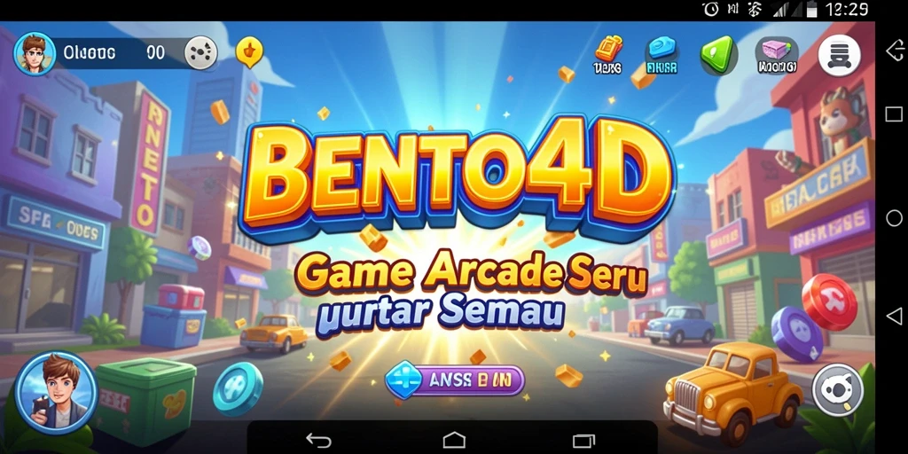 Screenshot BENTO4D menunjukkan gameplay seru dan menantang.