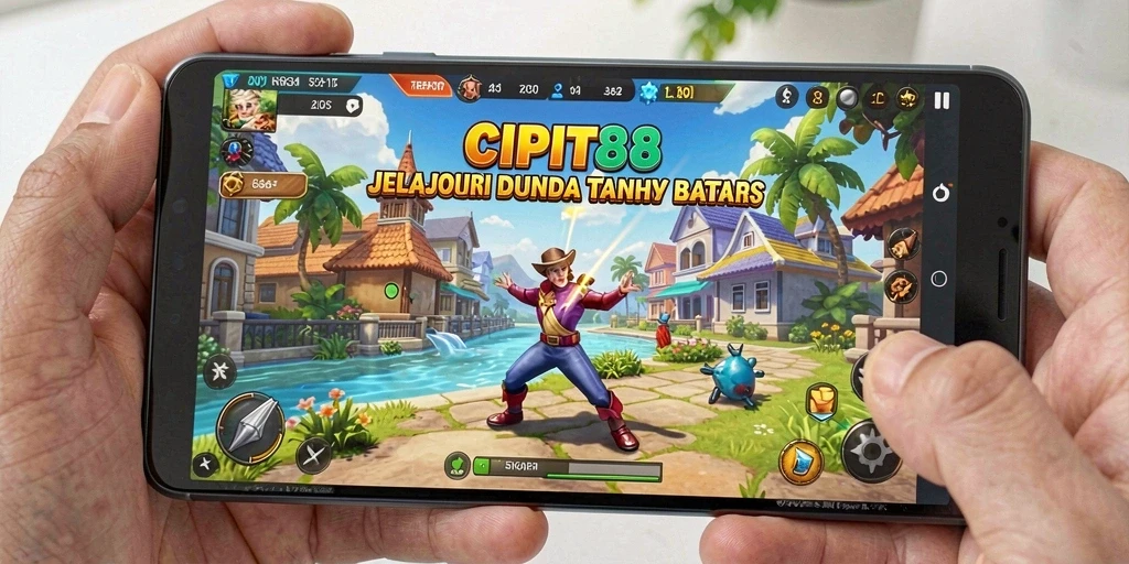 Menampilkan aksi seru dalam dunia terbuka CIPIT88.