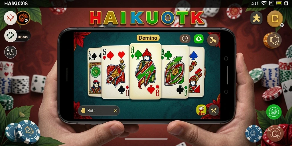 Tampilan gameplay seru dari HAIKUOTK yang menampilkan aksi Domino.