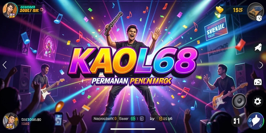 Tampilan gameplay KAOL68 yang penuh warna dan dinamis.