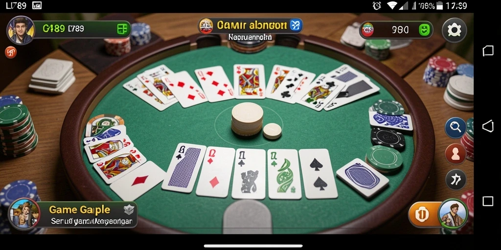 Screenshot gameplay LI789 menunjukkan keseruan bermain Gaple.