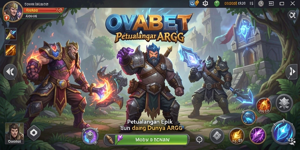 Screenshot dari gameplay epik OVABET yang menunjukkan perjuangan dan strategi dalam ARPG.