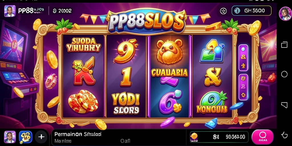 Screenshot gameplay PP88SLOTS menampilkan keseruan bermain slot yang menggembirakan.