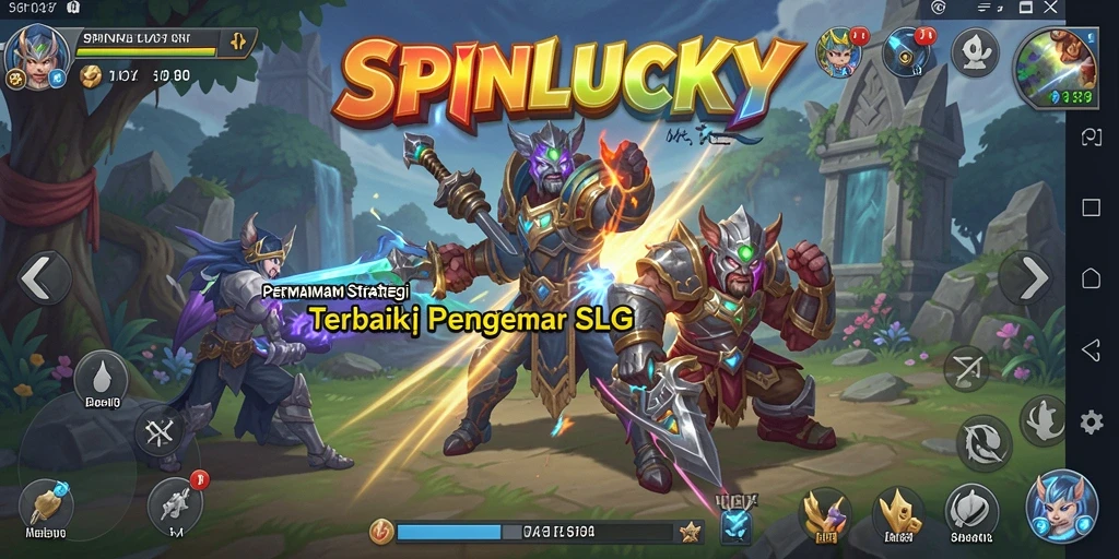 Screenshot SPINLUCKY menampilkan aksi strategis yang mendalam dan grafis menarik.